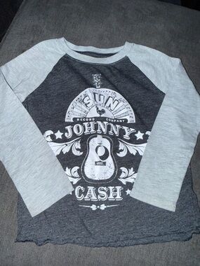 Raglan Kids Long Sleeve Tee - Heather Gray/Charcoal